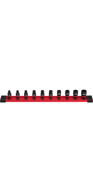 Milwaukee 49-66-7000 10PC SHOCKWAVE Impact Duty SAE Standard 6 Point Socket Set