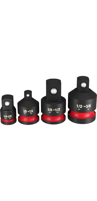 Milwaukee 49-66-6742 SHOCKWAVE Impact Duty 1/4"-1/2" Drive Adapter Set