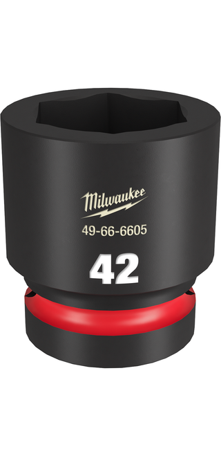 Milwaukee 49-66-6605 SHOCKWAVE Impact Duty 1" Drive 42MM Standard 6 Point Socket