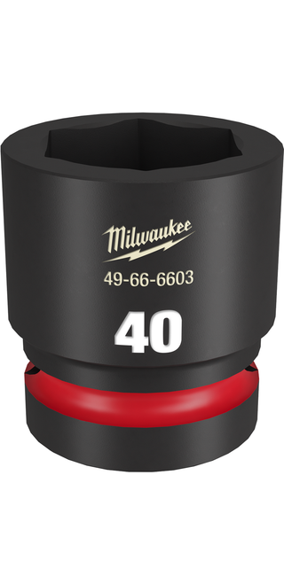Milwaukee 49-66-6603 SHOCKWAVE Impact Duty 1" Drive 40MM Standard 6 Point Socket