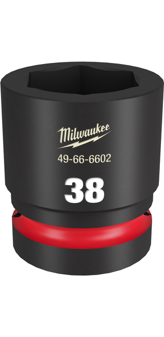 Milwaukee 49-66-6602 SHOCKWAVE Impact Duty 1" Drive 38MM Standard 6 Point Socket