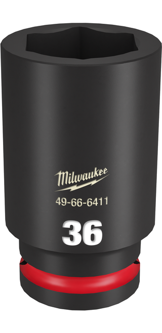Milwaukee 49-66-6411 SHOCKWAVE Impact Duty 3/4" Drive 36MM Deep 6 Point Socket