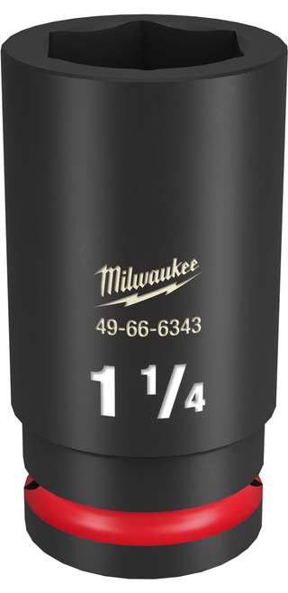 Milwaukee 49-66-6343 SHOCKWAVE Impact Duty 3/4" Drive 1-1/4" Deep 6 Point Socket