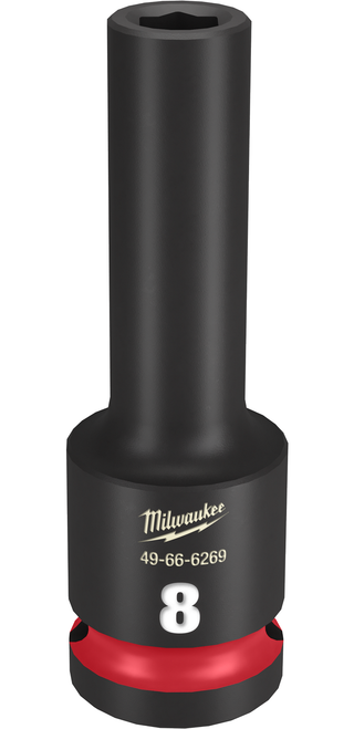 Milwaukee 49-66-6269 SHOCKWAVE Impact Duty 1/2" Drive 8MM Deep 6 Point Socket
