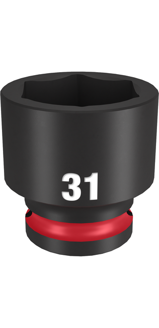 Milwaukee 49-66-6263 SHOCKWAVE Impact Duty 1/2" Drive 31MM Standard 6 Point Socket