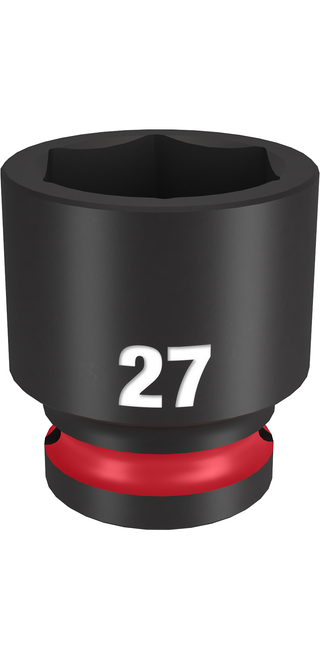 Milwaukee 49-66-6259 SHOCKWAVE Impact Duty 1/2" Drive 27MM Standard 6 Point Socket