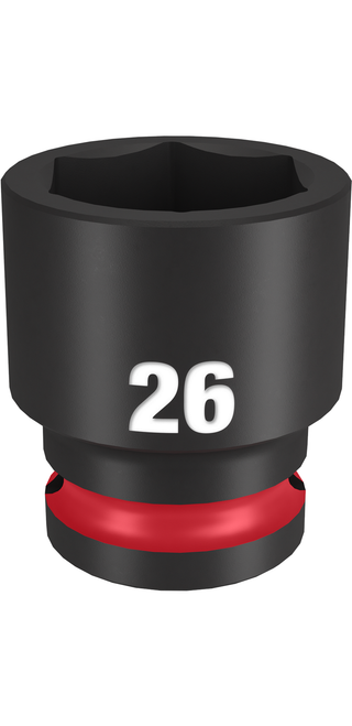 Milwaukee 49-66-6258 SHOCKWAVE Impact Duty 1/2" Drive 26MM Standard 6 Point Socket