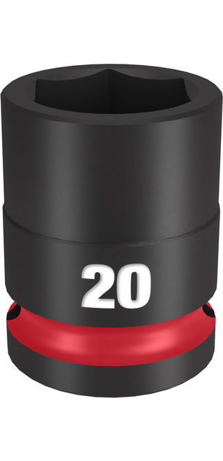 Milwaukee 49-66-6252 SHOCKWAVE Impact Duty 1/2" Drive 20MM Standard 6 Point Socket