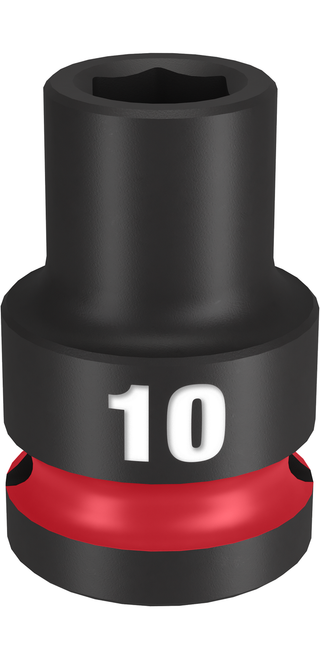 Milwaukee 49-66-6242 SHOCKWAVE Impact Duty 1/2" Drive 10MM Standard 6 Point Socket