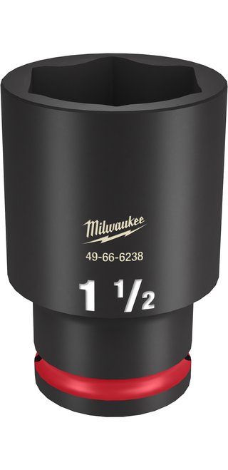 Milwaukee 49-66-6238 SHOCKWAVE Impact Duty 1/2" Drive 1-1/2" Deep 6 Point Socket