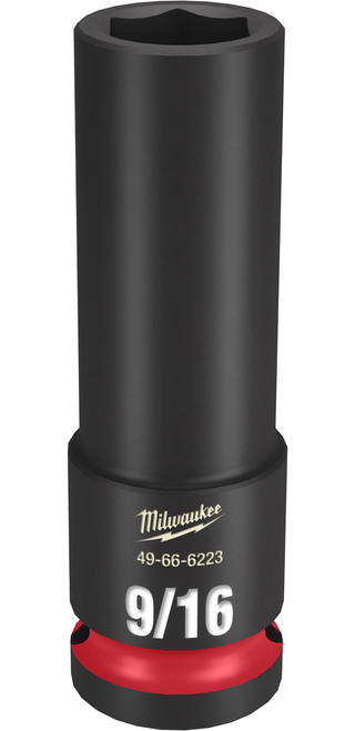 Milwaukee 49-66-6223 SHOCKWAVE Impact Duty 1/2" Drive 9/16" Deep 6 Point Socket