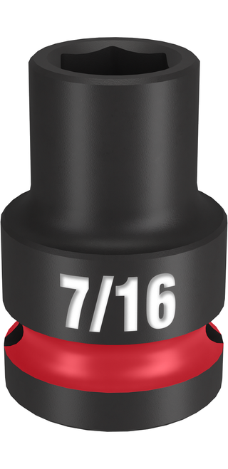 Milwaukee 49-66-6201 SHOCKWAVE Impact Duty 1/2" Drive 7/16" Standard 6 Point Socket