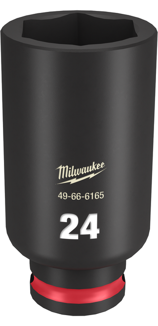 Milwaukee 49-66-6165 SHOCKWAVE Impact Duty 3/8" Drive 24MM Deep 6 Point Socket
