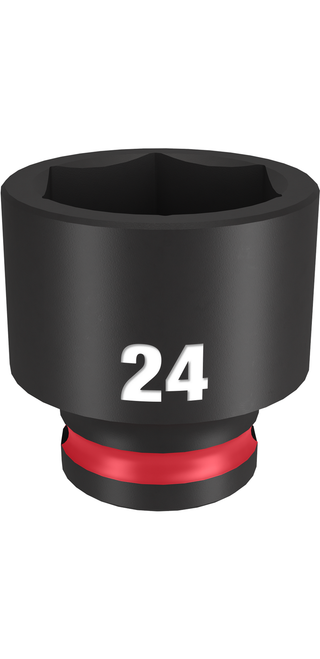 Milwaukee 49-66-6147 SHOCKWAVE Impact Duty 3/8" Drive 24MM Standard 6 Point Socket