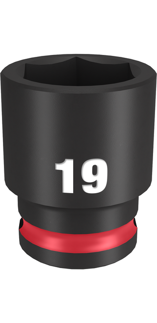Milwaukee 49-66-6143 SHOCKWAVE Impact Duty 3/8" Drive 19MM Standard 6 Point Socket