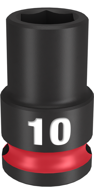 Milwaukee 49-66-6134 SHOCKWAVE Impact Duty 3/8" Drive 10MM Standard 6 Point Socket