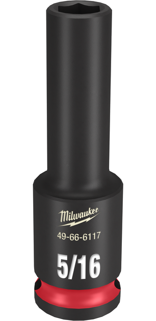 Milwaukee 49-66-6117 SHOCKWAVE Impact Duty 3/8" Drive 5/16" Deep 6 Point Socket