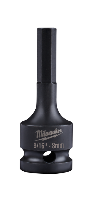Milwaukee 49-66-5141 SHOCKWAVE Lineman's 1/2 in. Drive 5/16 in. - 8mm Hex Bit Socket