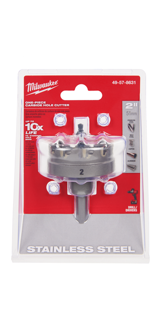 Milwaukee 49-57-8631 2" One-Piece Carbide Hole Cutter