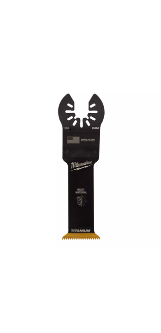 Milwaukee 49-25-1203 OPEN-LOK 1-1/4" TITANIUM CHARGED Bi-Metal Multi-Material Multi-Tool Blade