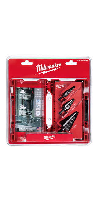 Milwaukee 48-89-9399 3 Pc Metric Step Drill Bit Set