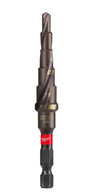 Milwaukee 48-89-9242 SHOCKWAVE Impact Duty Step Bit #2 3/16 - 1/2 in.