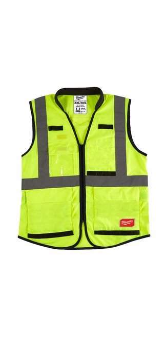 Milwaukee 48-73-5084 Class 2 High Visibility Yellow Performance Safety Vest - 4XL/5XL (CSA)