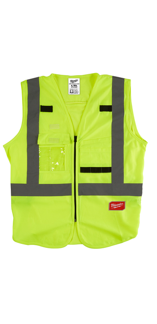 Milwaukee 48-73-5022 High Visibility Yellow Safety Vest - L/XL