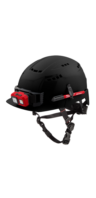 Milwaukee 48-73-1330 Black Front Brim Vented Safety Helmet (USA) - Type 2, Class C