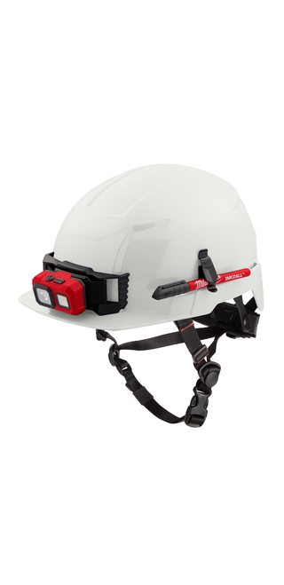 Milwaukee 48-73-1321 White Front Brim Safety Helmet (USA) - Type 2, Class E