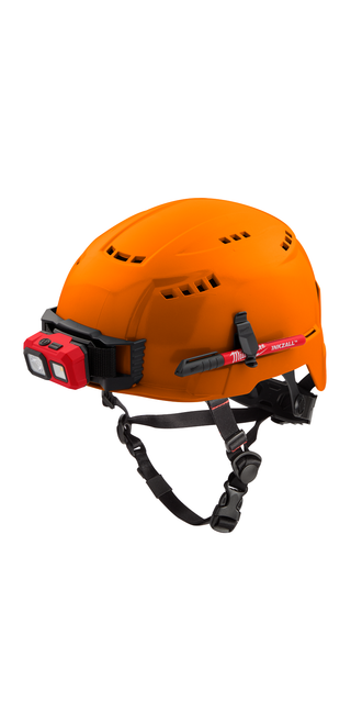 Milwaukee 48-73-1312 Orange Vented Safety Helmet (USA) - Type 2, Class C