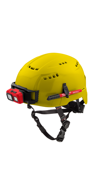 Milwaukee 48-73-1302 Yellow Vented Safety Helmet (USA) - Type 2, Class C