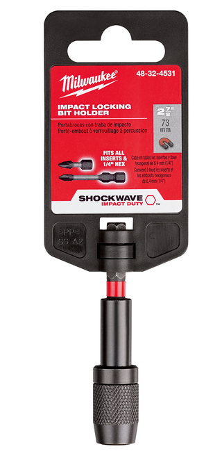 Milwaukee 48-32-4531 SHOCKWAVE 2-7/8 in. Impact Locking Bit Holder