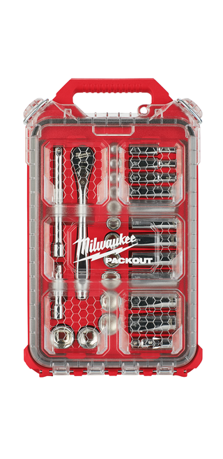 Milwaukee 48-22-9481 3/8" 28 pc Ratchet & Socket Set with PACKOUT Organizer