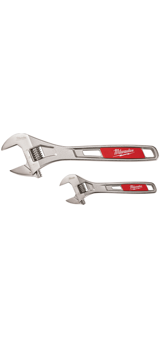 Milwaukee 48-22-7400 6 in. & 10 in. Adjustable Wrench 2 pack