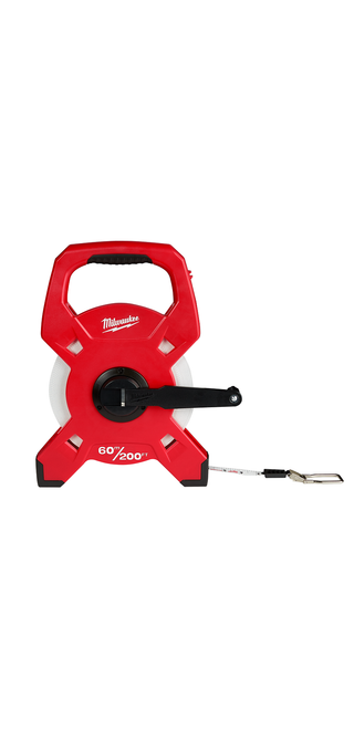 Milwaukee 48-22-5360 60m/200' Fiberglass Open Reel Long Tape