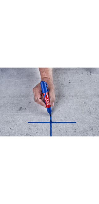 Milwaukee 48-22-3257 INKZALL Large Chisel Tip Blue Marker