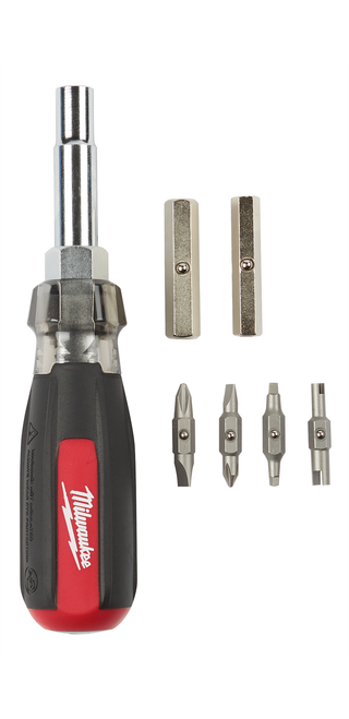 Milwaukee 48-22-2881 13-in-1 Cushion Grip Screwdriver with Schrader Bit