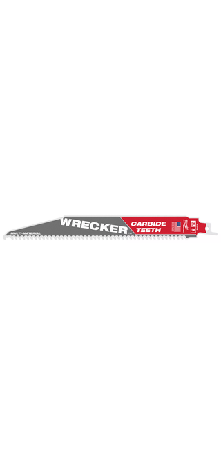 Milwaukee 48-00-5242 9" 6 TPI THE WRECKER with Carbide Teeth SAWZALL Blade 1PK