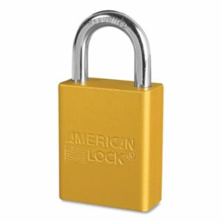 American Lock A1105KAYLW-44884 Gold Safety Padlock Keyed Alike Aluminum- Body