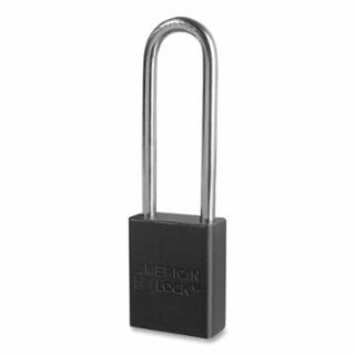 American Lock A1107KAW6000BLK Black Andzd Al Safety Padlock 3In Shackle Ka