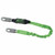 Honeywell Miller 913SS-Z7/6FTGN 6' Stretchable Web Lanyard W/2 Locking Snap Hoo