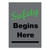 Notrax 194SH035CH 194 Safety Begins Here Vertical 3X5 Charcoal