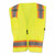 Occunomix ECO-ATRNSM-YS Class 2 Mesh Vest 2 Tone Zip Close Sm Yel