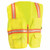 Occunomix LUX-XTRANS-YXL Non-Ansi Vest Solid Tripletrim Zipper Yel XL