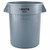 Rubbermaid Commercial FG262000GRAY Brute Cont Branded W/O Lid 20G/76L Gray