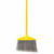 Rubbermaid Commercial FG637500GRAY Angle Broom Flagged W/ Handle