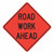 Cortina 07-800-4716-L 48" Vinyl Nonreflective- Road Work Ahead