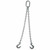 Acco Chain 382OS5 3/8" Double Leg Chain Sling Oblong Sling Hooks 5