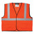 Mcr Safety VCL2MOX2 Eco Mesh 2" Slvr Refl Hkloop Frt 3Pkt Org 2XL